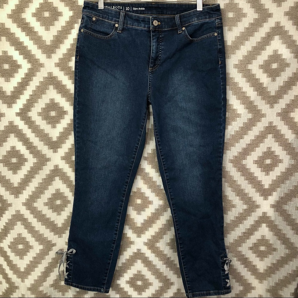 Talbots Dark Blue Ankle Jeans